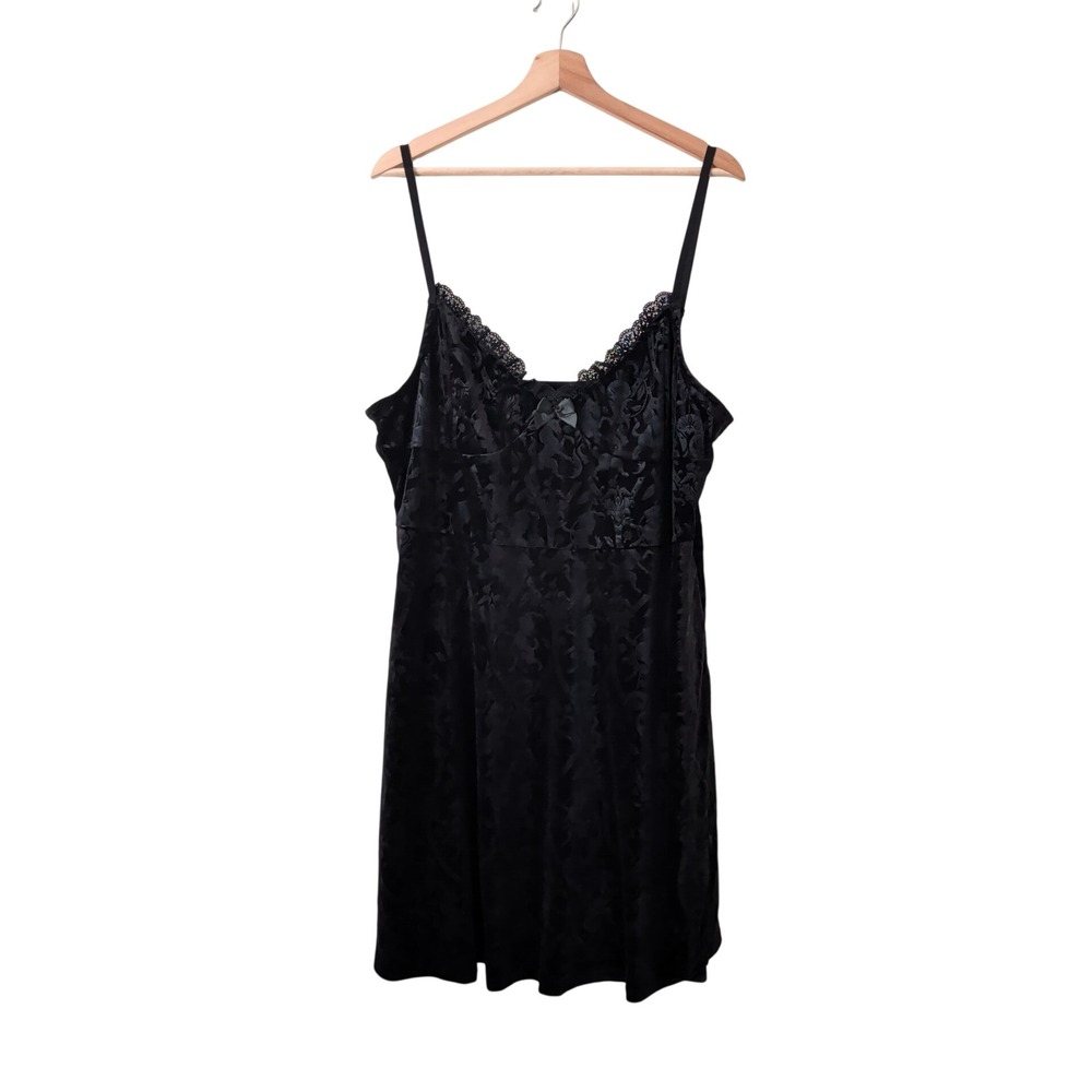 Killstar Black Velvet Damask Burnout Lace Dress 4XL Plus Size Gothic Witchy Dark